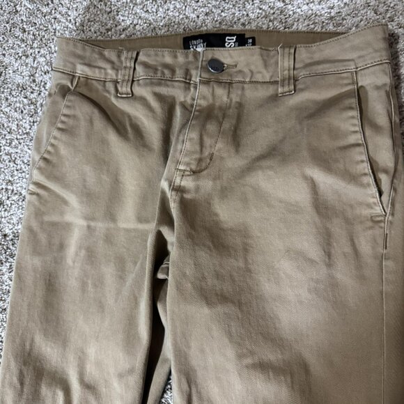RSQ London Skinny Chino Pants Mens 30x32 Khaki Stretch Flat Front Casual - Picture 3 of 11